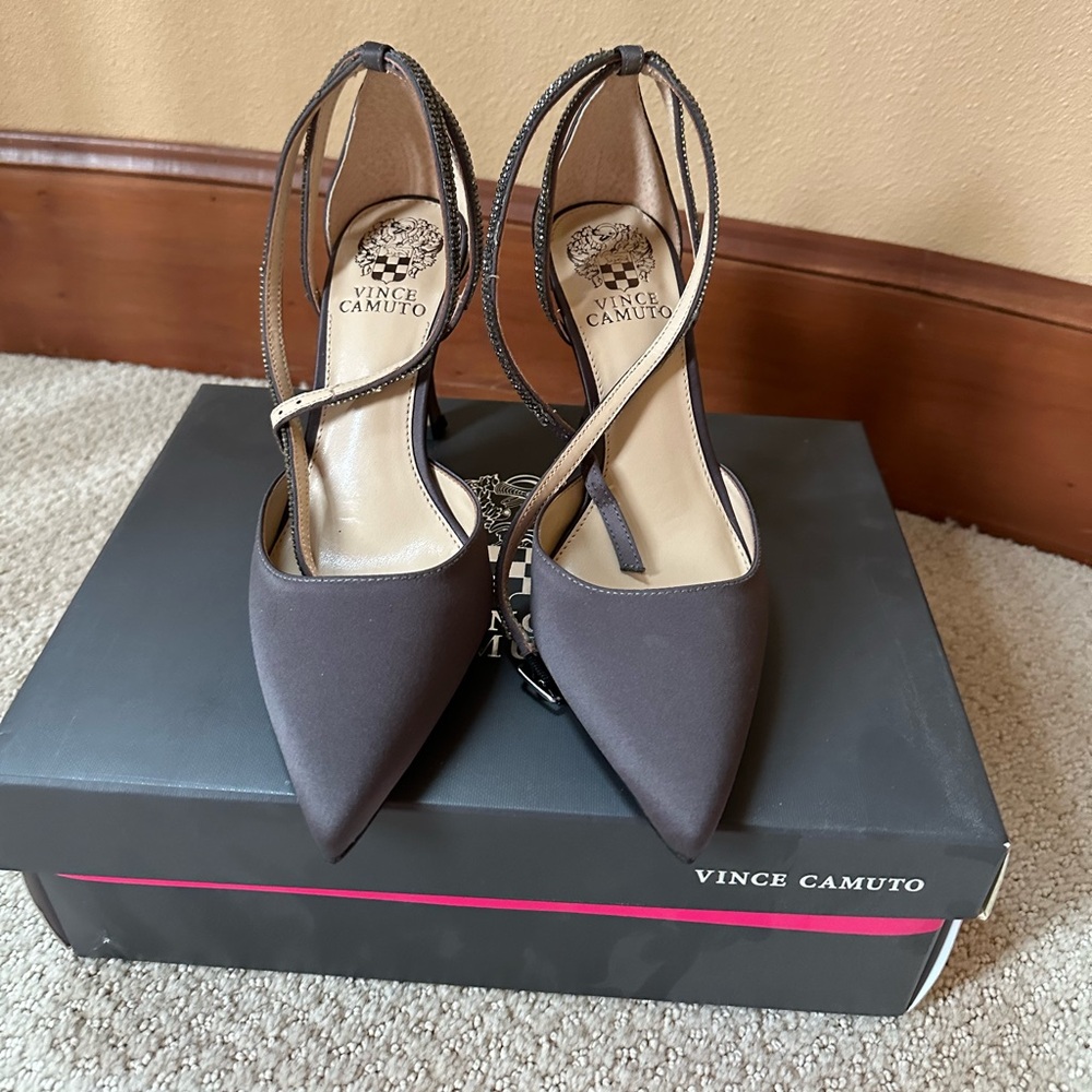 Vince Camuto satin heels